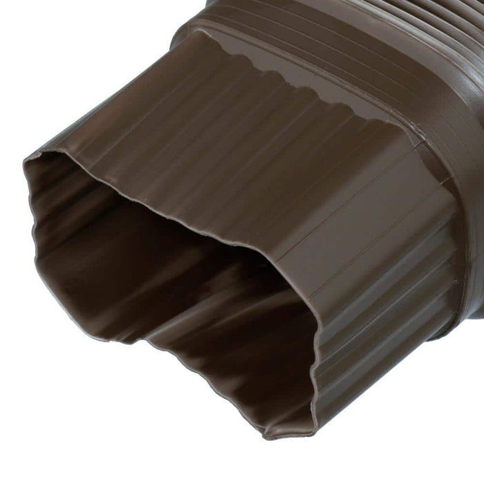 Gutter Elbow-Flex 2 in. x 3 in. Downspout PVC Brown