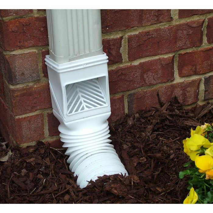 Rain Diverters 3 in. x 4 in. Downspout Filter PVC White