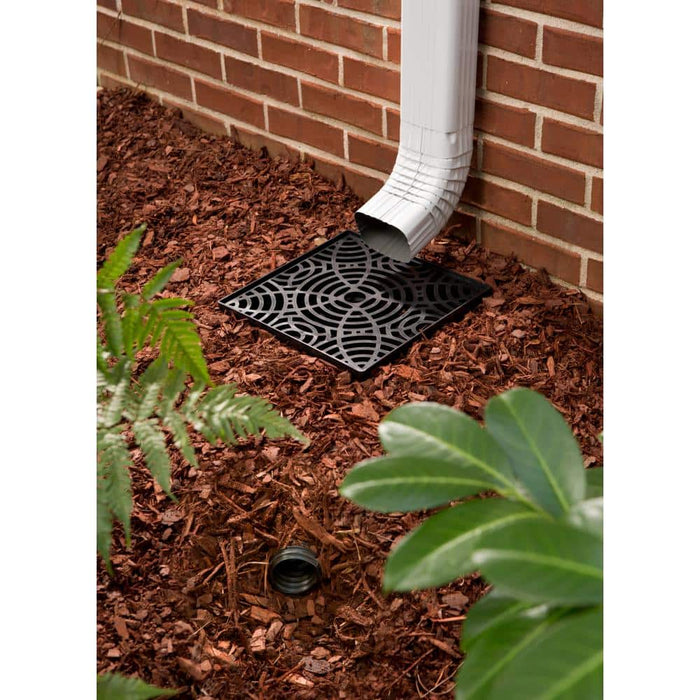 Rain Diverters 12 in. Downspout Extension Kit Vinyl Black