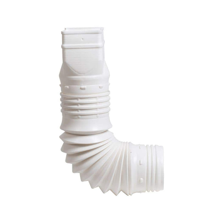 Rain Diverters 3 in. x 4 in. Downspout Adapter Vinyl White