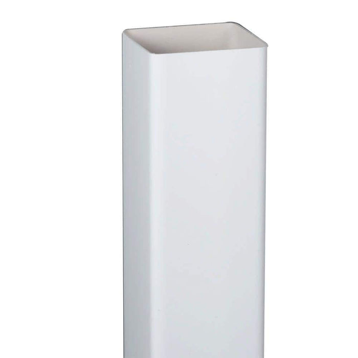 Rain Diverters 2 in. x 2 in. x 10 ft. Downspout Square Vinyl White