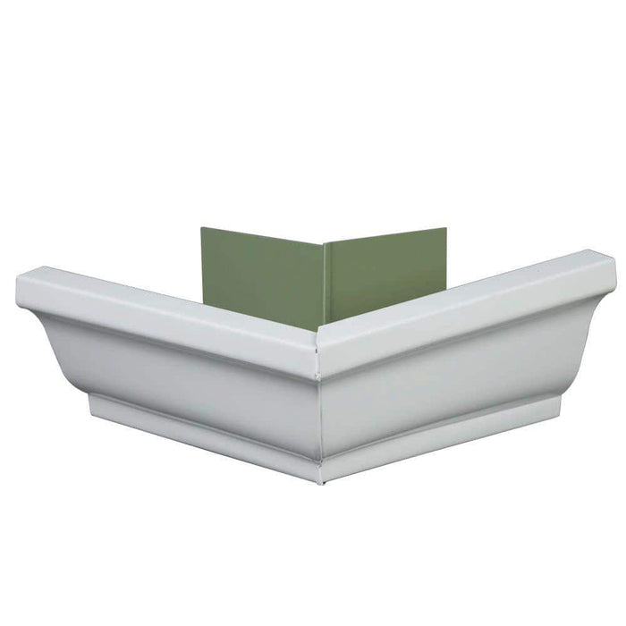 Gutter Outside Miter 5 in. Aluminum White