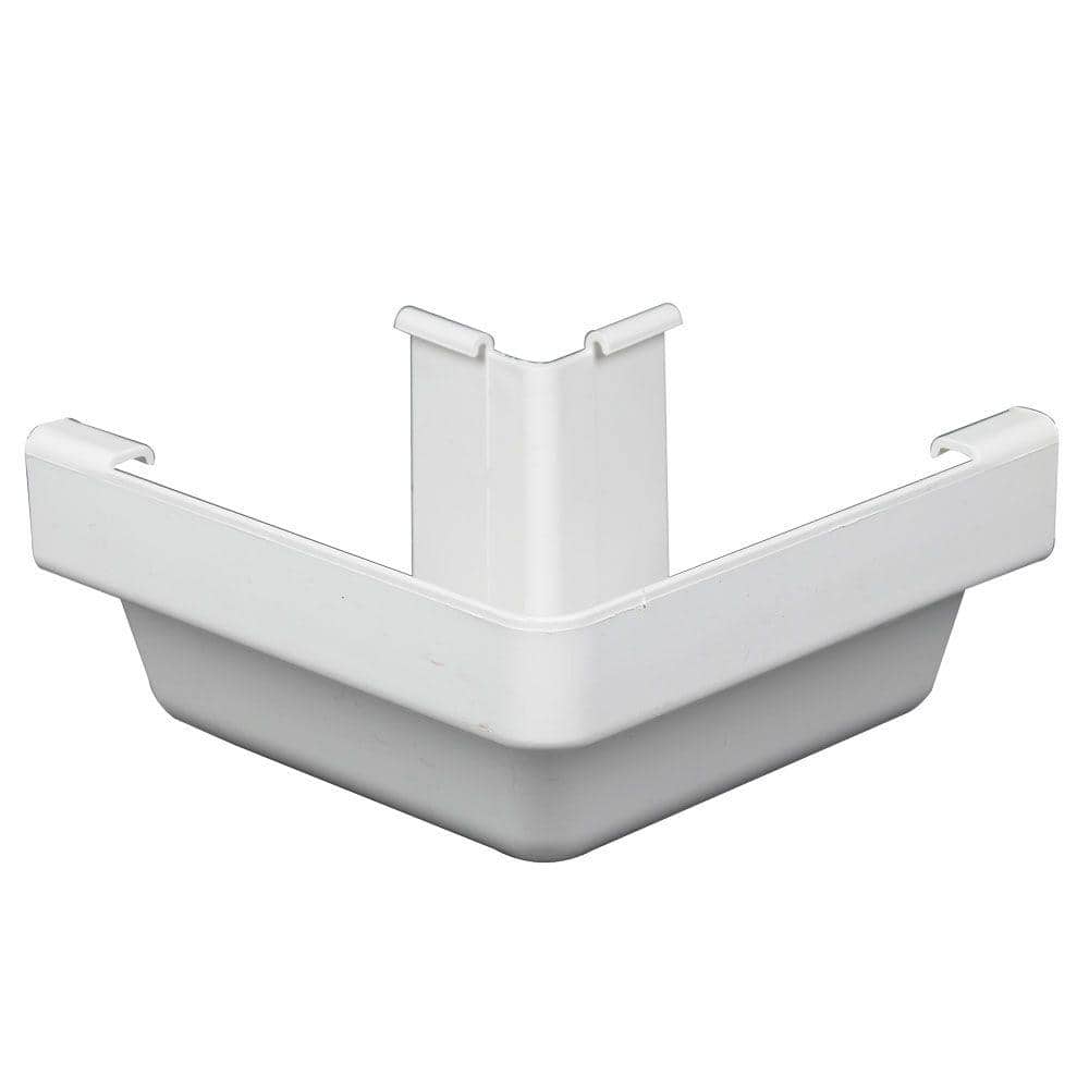 Supply Ontime |Gutter Outside Miter 5 in. Vinyl White