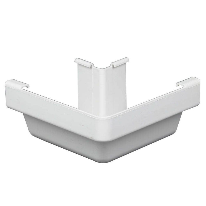 Gutter Outside Miter 5 in. Vinyl White