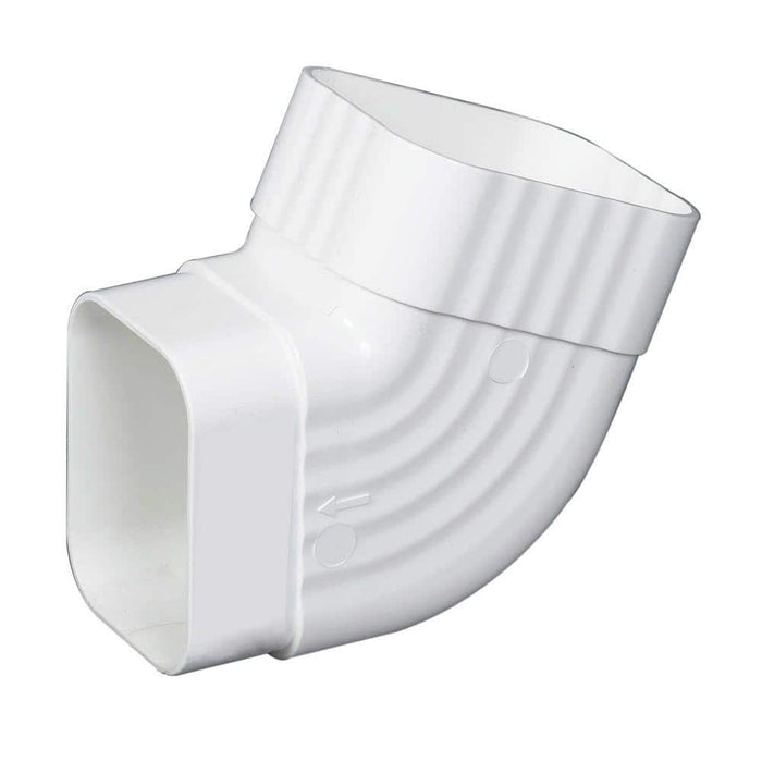 Gutter Elbow-B 2 in. x 3 in. Downspout Vinyl White