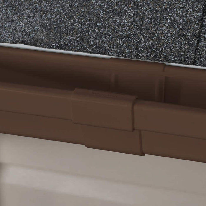 Gutter Joint Connector 5 in. Vinyl Brown