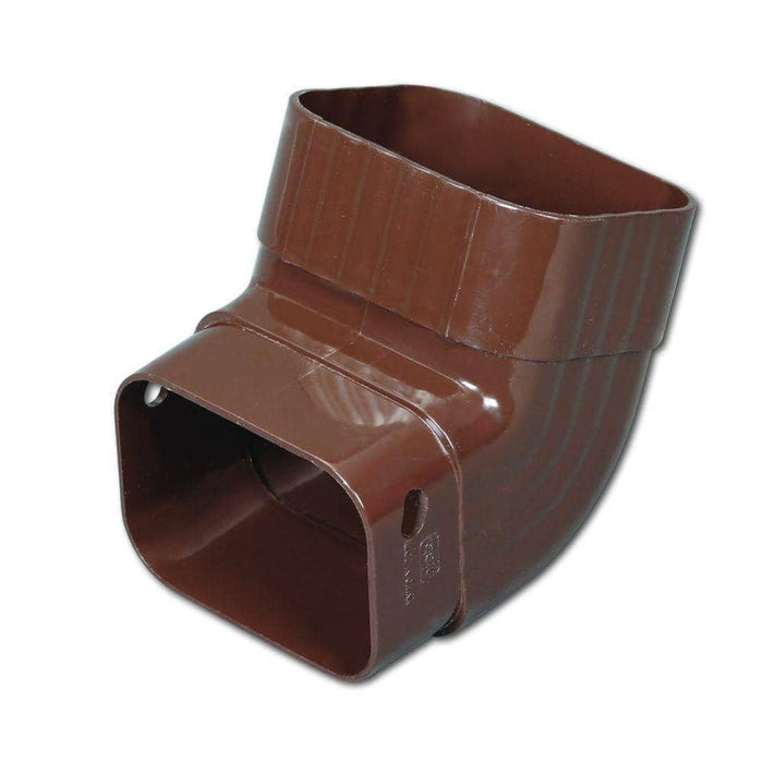 Gutter Elbow-A 2 in. x 3 in. Downspout Vinyl Brown