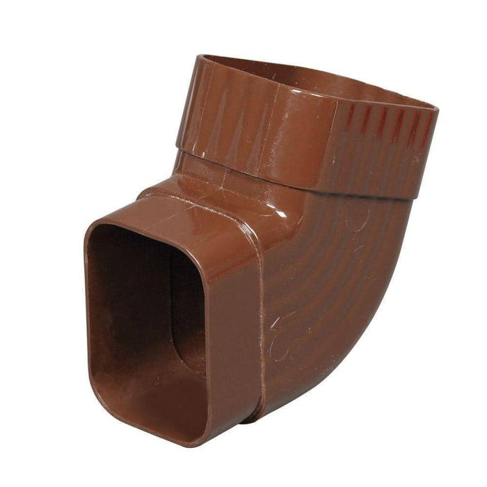 Gutter Elbow-B 2 in. x 3 in. Downspout Vinyl Brown