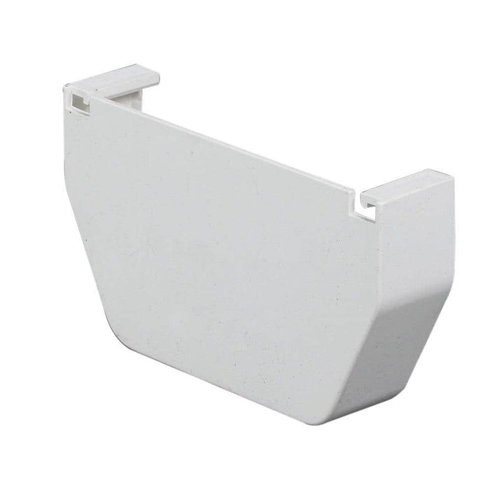 Gutter Clips 4 in. End Cap Vinyl White