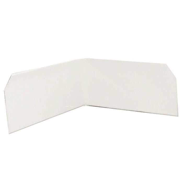 Gutter Guard Gusher 3 in. x 9 in. Aluminum White (3-Pack)