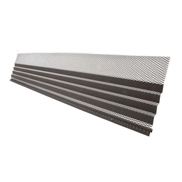 Gutter Guard Mesh 7 in. x 3 ft. Steel Black Grey