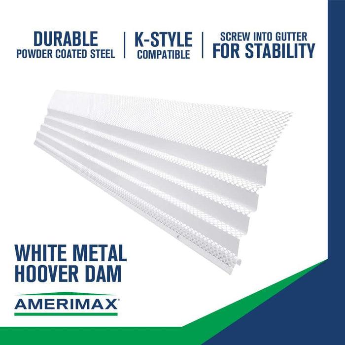 Gutter Guard Mesh 7 in. x 3 ft. Steel White