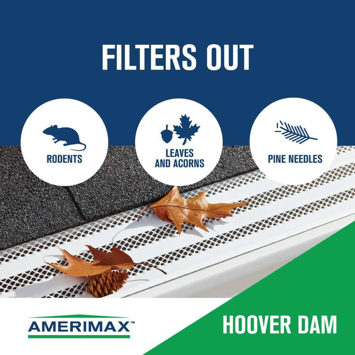 Gutter Guard Mesh 7 in. x 3 ft. Steel White