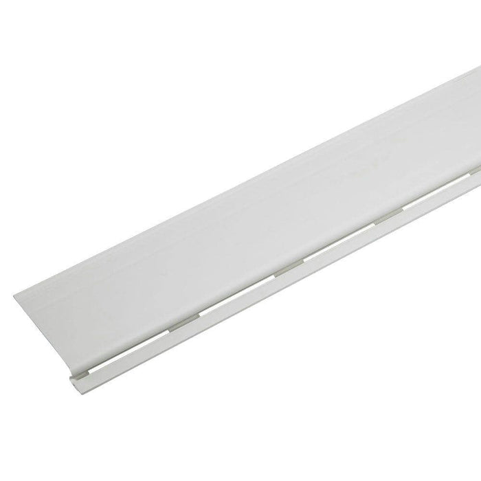 Gutter Guard 6-9/10 in. x 3 ft. Solid Vinyl White