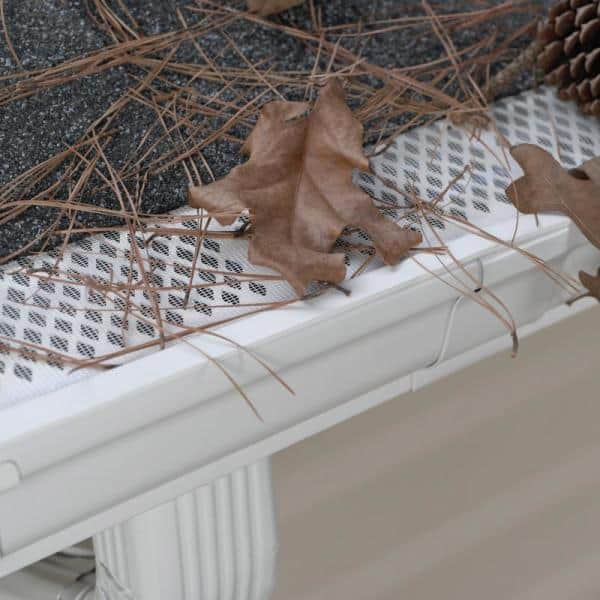 Gutter Guard Micro-Mesh 6-1/4 in. x 3 ft. Vinyl White