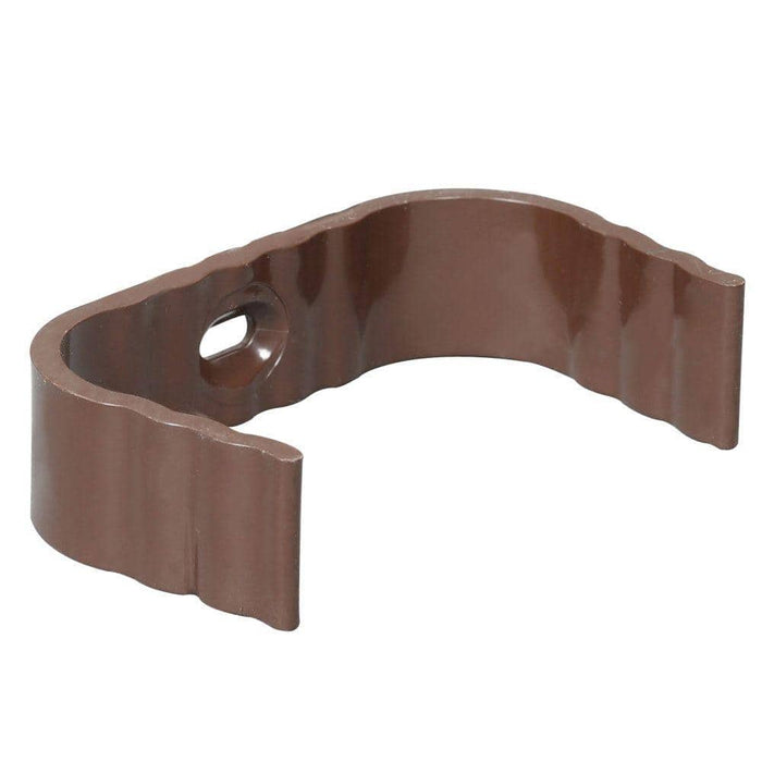 Downspout Clip 2 in. x 3 in. Vinyl Brown