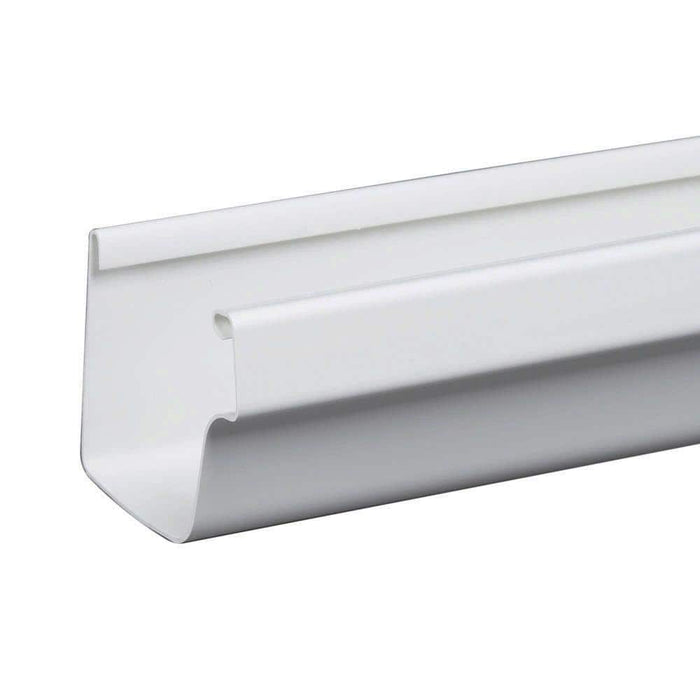 Gutter 5 in. x 10 ft. Style-K Vinyl White