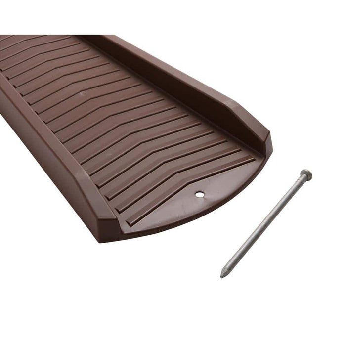 Gutter Splash Blocks 24 in. PVC Brown