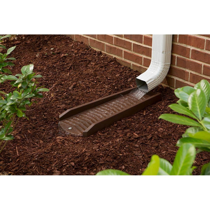 Gutter Splash Blocks 24 in. PVC Brown