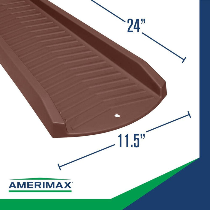 Pvc Splash Block Gutter Splash Blocks 24 in. PVC Brown Same-Day Delivery
