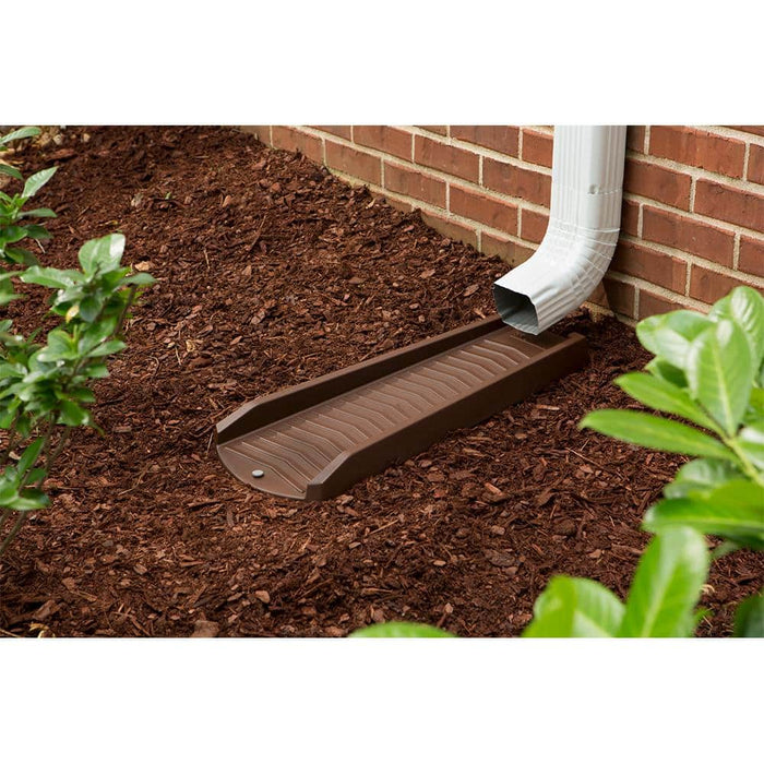 Gutter Splash Blocks 24 in. PVC Brown