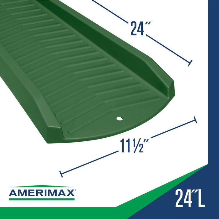 Gutter Splash Blocks 24 in. Vinyl Green