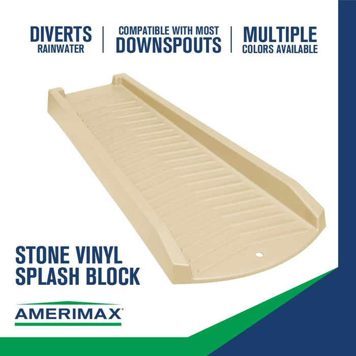 Gutter Splash Blocks 24 in. PVC Tan