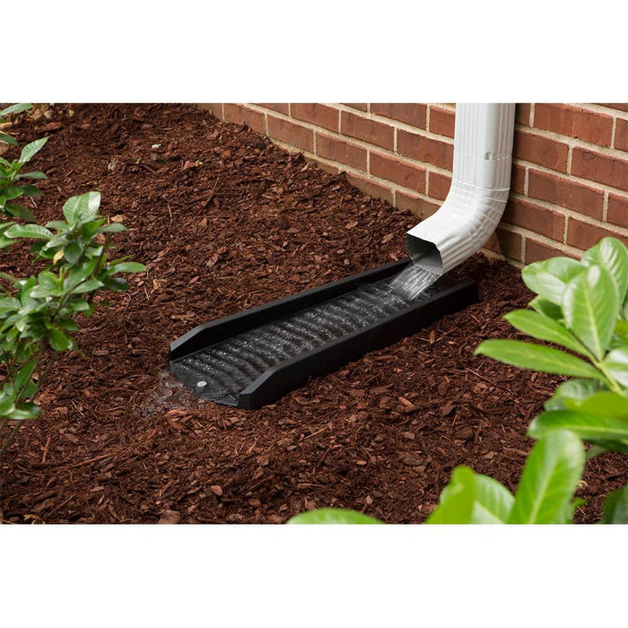 Gutter Splash Blocks 24 in. PVC Black