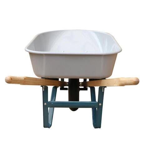 Wheelbarrow Steel 6 cu. ft. with Pneumatic Tire and Wood Handles