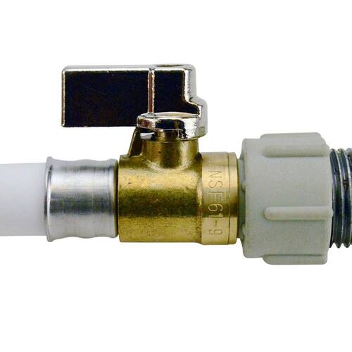 Ball Valve Brass Swivel 1/2 in. PEX-B Barb x 1/2 in. Female Pipe Thread