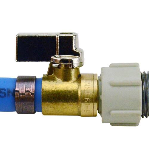 Ball Valve Brass Swivel 1/2 in. PEX-B Barb x 1/2 in. Female Pipe Thread