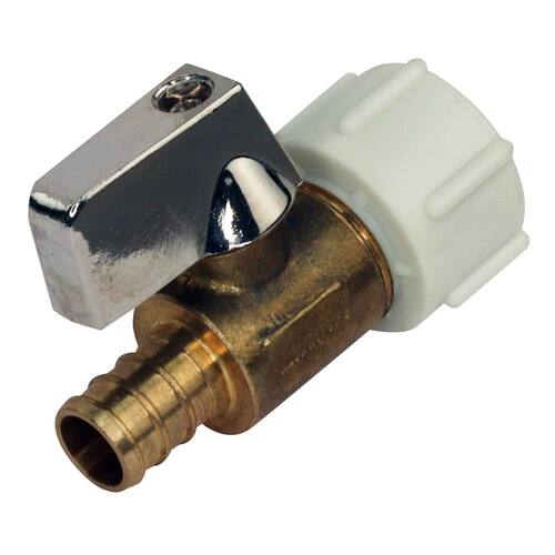 Ball Valve Brass Swivel 1/2 in. PEX-B Barb x 1/2 in. Female Pipe Thread