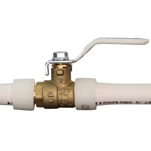 Barb Ball Valve 1/2 in. Brass PEX-A Expansion