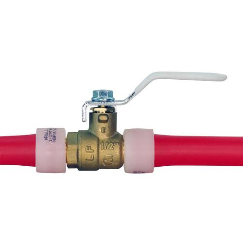 Barb Ball Valve 1/2 in. Brass PEX-A Expansion