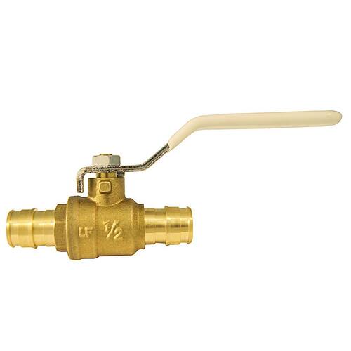 Barb Ball Valve 1/2 in. Brass PEX-A Expansion