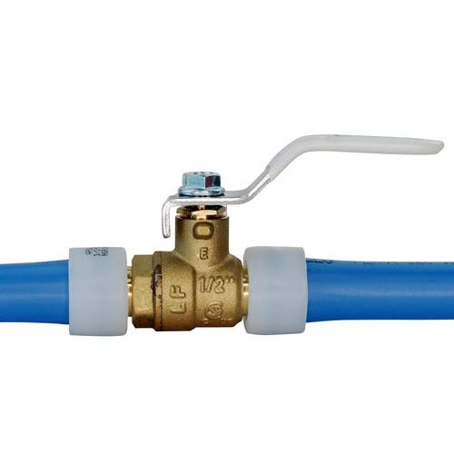 Barb Ball Valve 1/2 in. Brass PEX-A Expansion