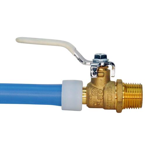 Ball Valve Brass 1/2 in. PEX-A Barb x 1/2 in. Male Pipe Thread