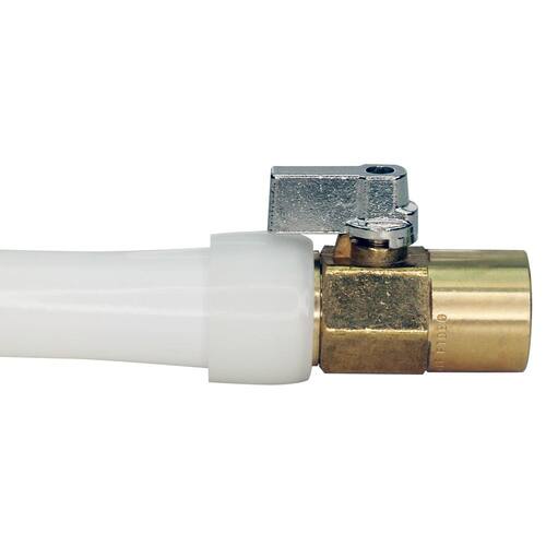 Ball Valve Brass 1/2 in. PEX-A Barb x 1/2 in. Solder