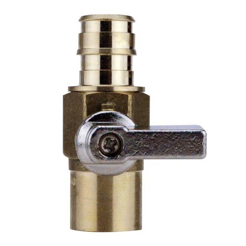 Ball Valve Brass 1/2 in. PEX-A Barb x 1/2 in. Solder