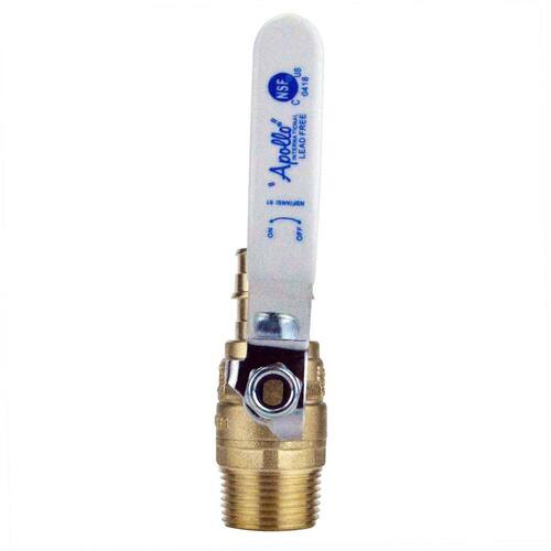 Ball Valve 3/4 in. Brass PEX-A Barb x 3/4 in. Male Pipe Thread