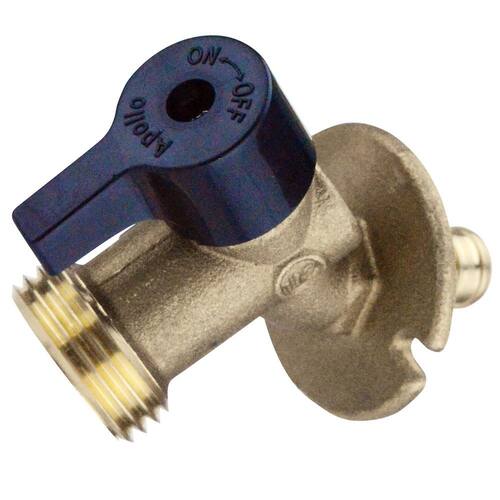 Sillcock Quarter-Turn 1/2 in. Brass PEX-B Barb x 3/4 in. Garden Hose Thread