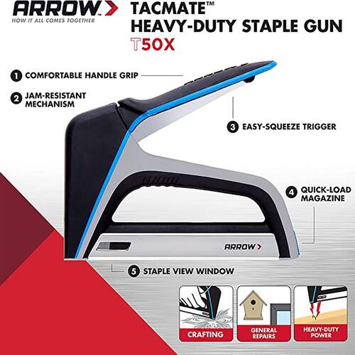 Staple Gun Heavy Duty T50X TacMate