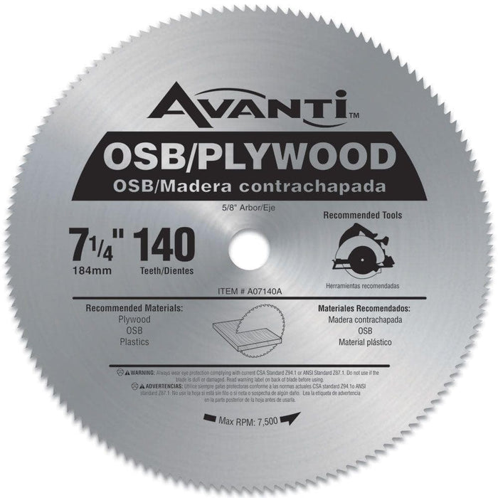 Saw Disc 7-1/4 in. x140-Teeth Wood