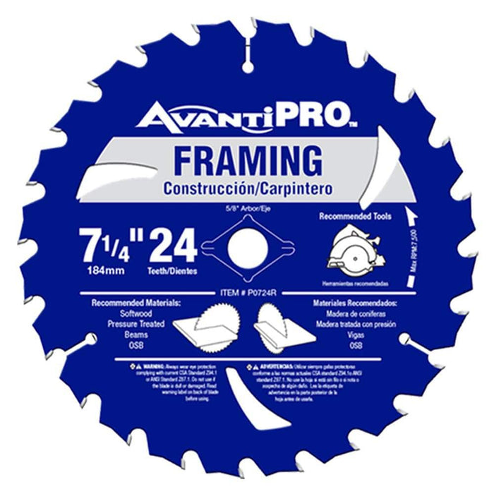 Saw Disc 7-1/4 in. x 24-Teeth Wood