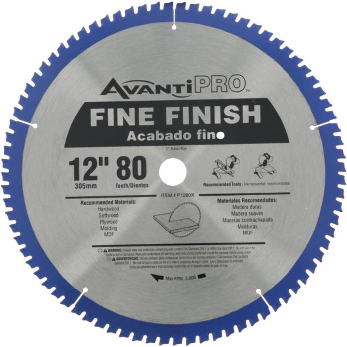 Saw Disc 12 in. x 80-Teeth Wood Finish (2-Pack)