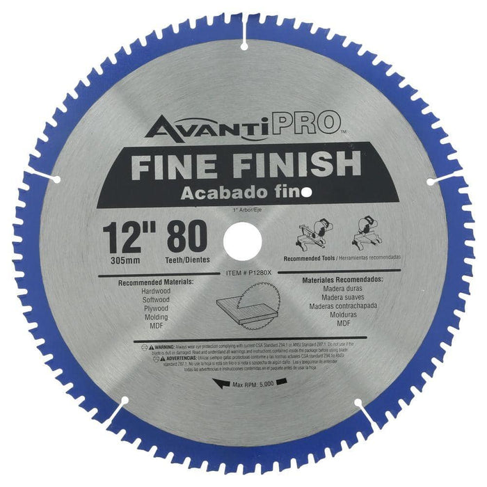 Saw Disc 12 in. x 80-Teeth Wood Finish (2-Pack)