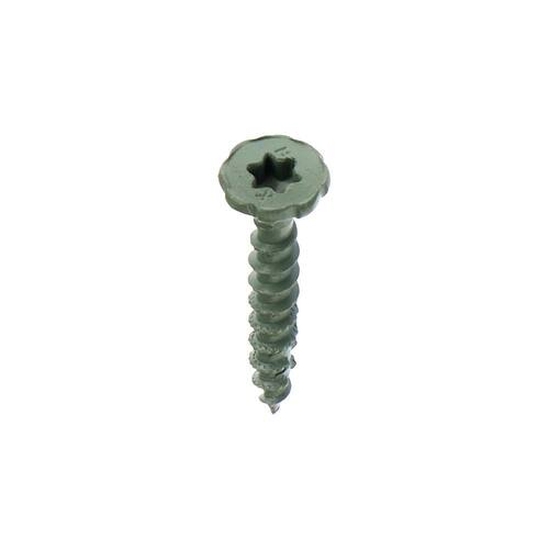 Star Drive Serrated Head Cement Board Screws, #9 x 1-1/4 in., 185-Pack