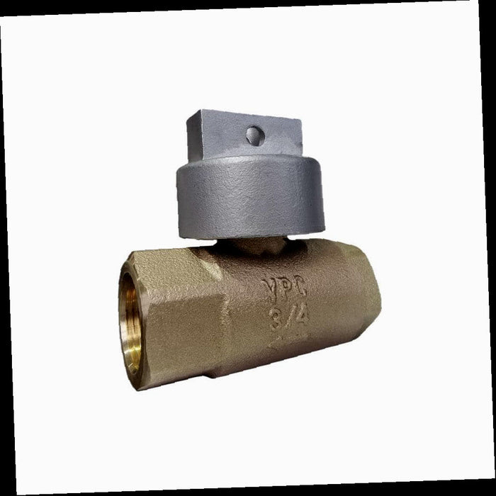 Irrigation Ball Valve In-Line 3/4 in. FNPT Bronze with Automatic Drain