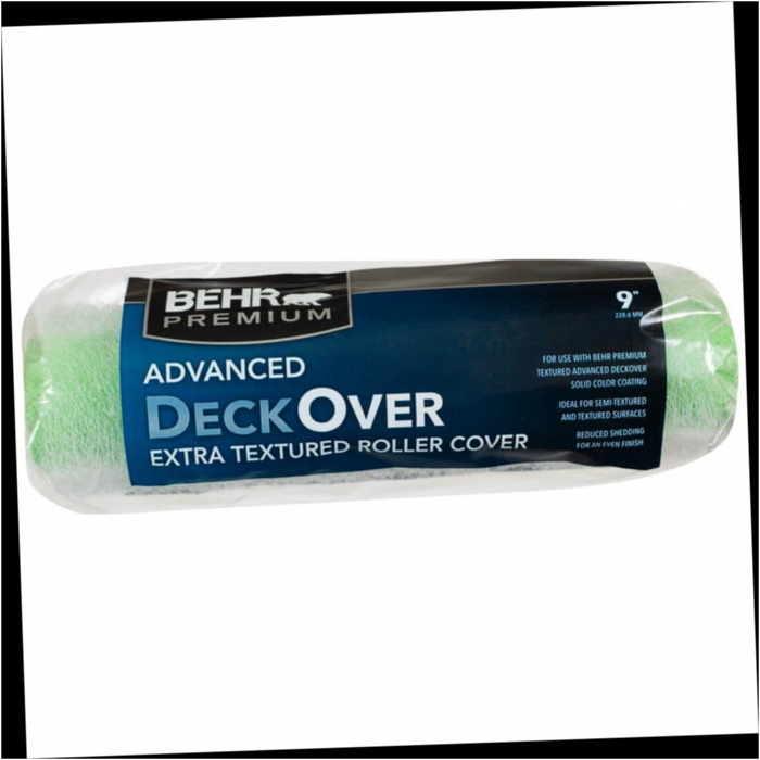 Roller Cover 9 in. x 1/2 in. Nap Extra Textured Polyester DeckOver