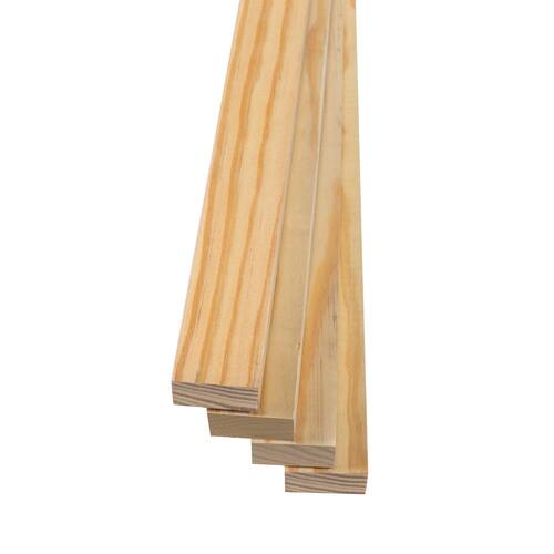 Sanded Boards 1 in. x 2 in. x 2 ft. Premium SPF (4-Pack)